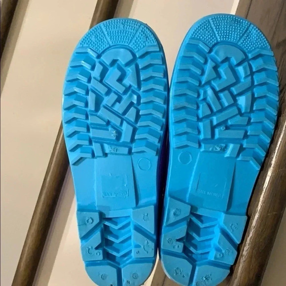 Purple Rubber Rain Boots - Picture 5 of 5